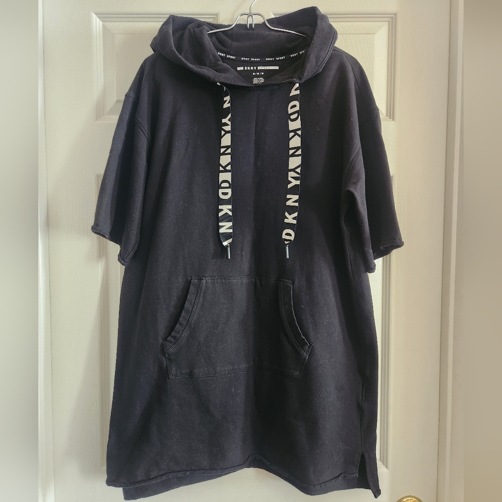 DKNY Men's Black Hoodie Shirt